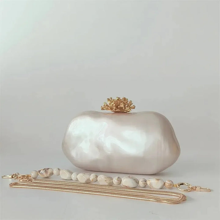 Acrylic Shell Clutch Bag – Women&