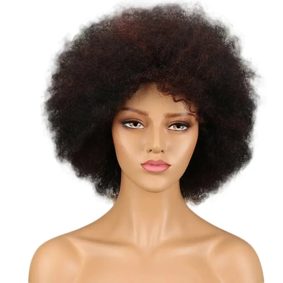 Brazilian Remy Afro Kinky Curly Bob Wig – 200% Density - Bennys Beauty World