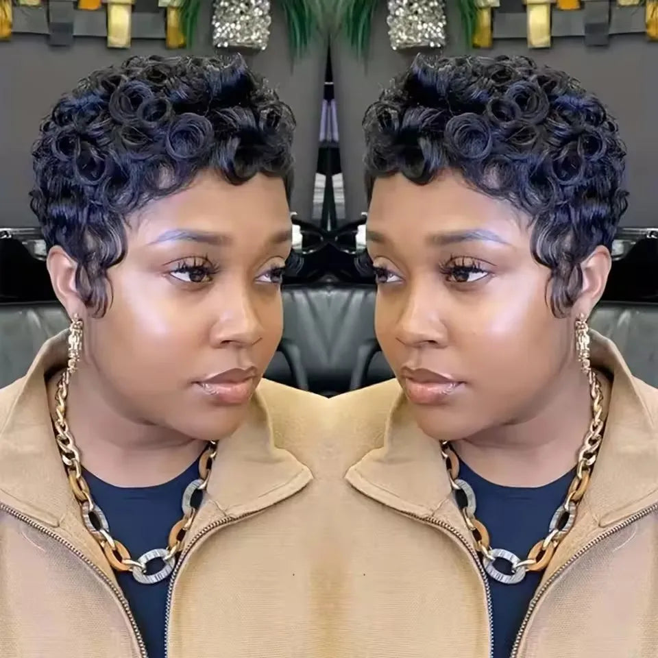 Synthetic Wigs Short Pixie Cut Wigs for Women
