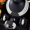 New Trendy 4PCS 3 Layers African Jewelry Set For Women-Jewelry-Bennys Beauty World