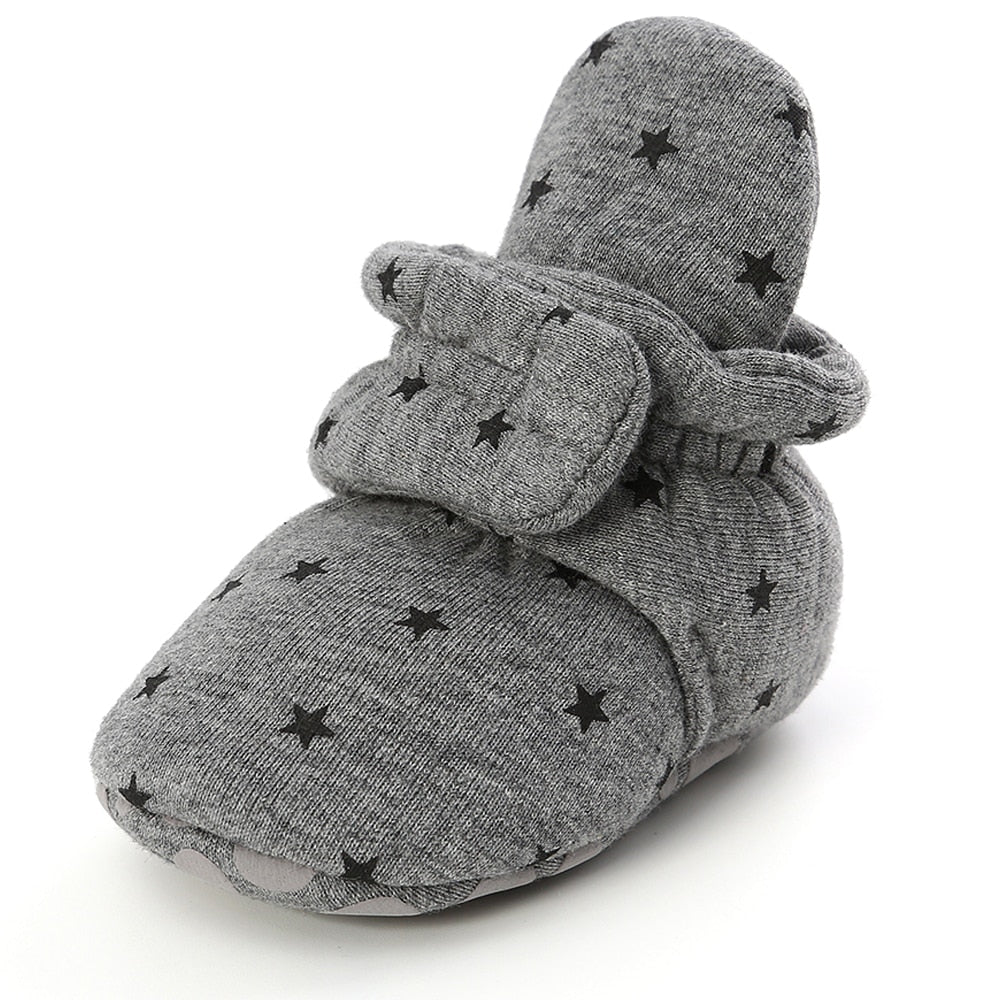 Newborn Baby Socks Shoes Boy Girl Star Toddler First Walkers Booties-Shoe-Bennys Beauty World