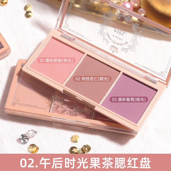 Three-colour Blush Natural Color