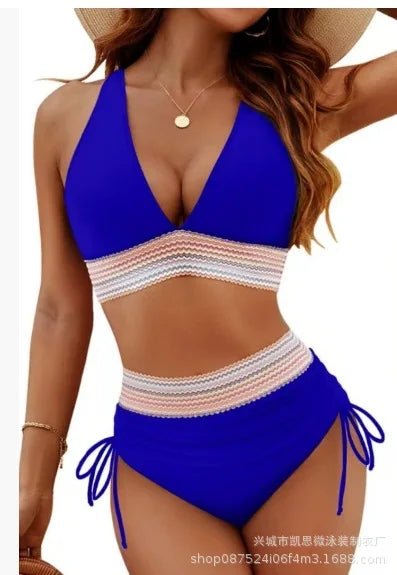 Solid Color Bikini Swimsuit Tight Multi - color - Bennys Beauty World