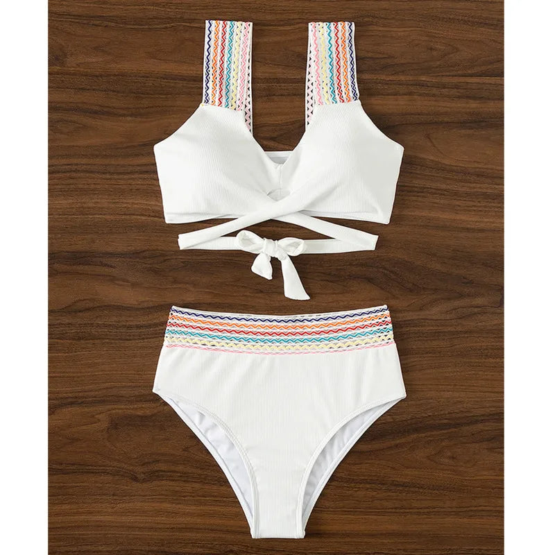 White Bikinis Women's Swimwear Push-Up