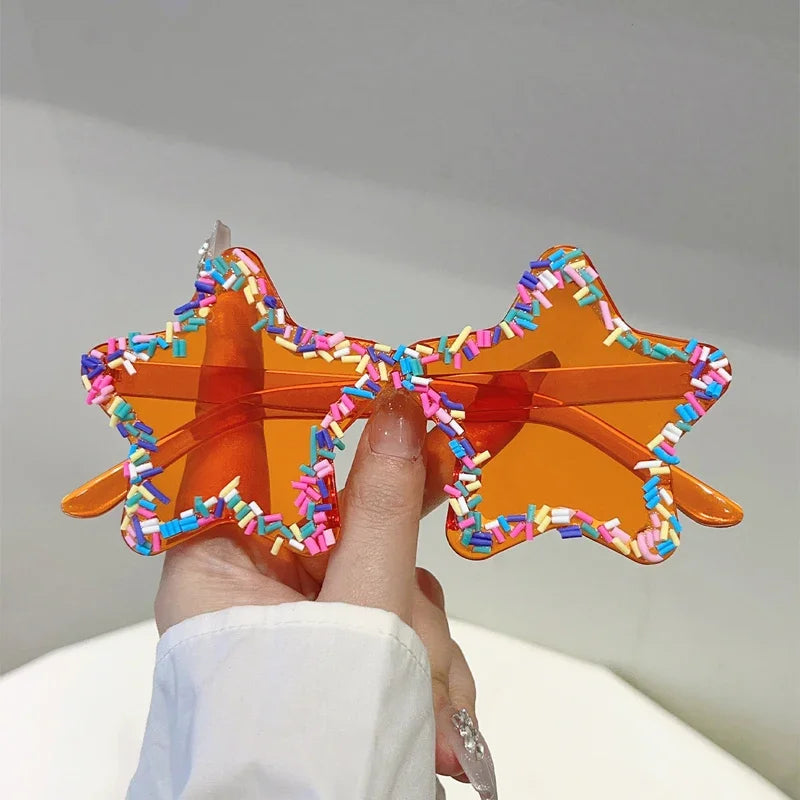 Star-Shaped Sunglasses | UV400 Gradient Beach &amp; Party Shades