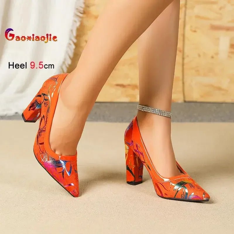 Women's High Heel Pointed Toe Pumps | 9.5cm Faux Suede | EU 36–43 - Bennys Beauty World