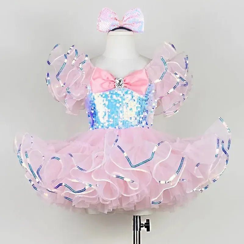 Girls Ballet Tutu Dress – Sleeveless Dance Leotard &amp; Skirt - Bennys Beauty World