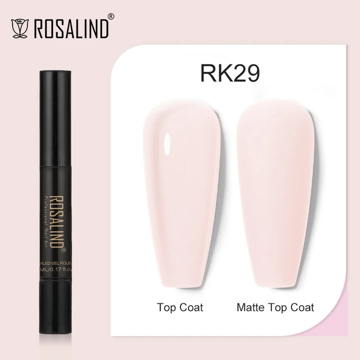 ROSALIND Nail Gel Pen Nail Gel Polish Soak Off UV LED Top Coat