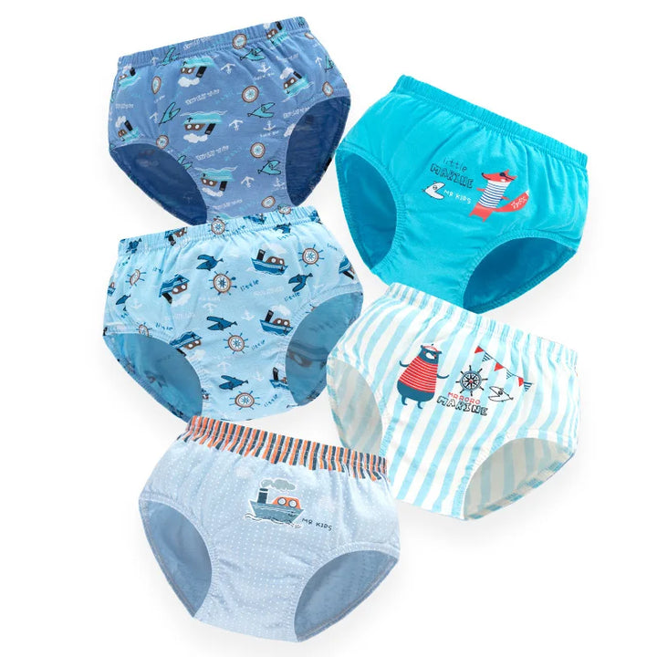 Boys Cotton Cartoon Briefs Multipack | Dinosaur &amp; Truck Print