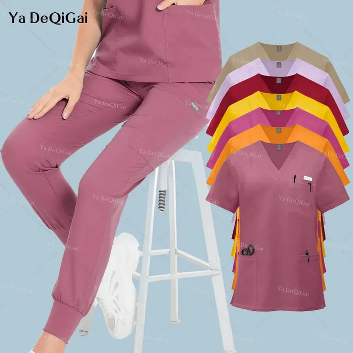 Unisex Medical Scrubs Set – With Pockets