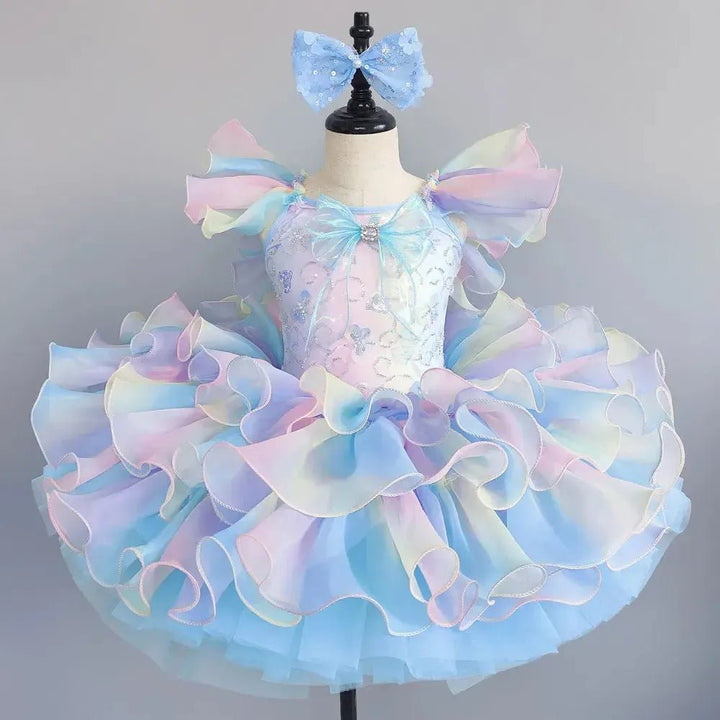 Girls Ballet Tutu Dress – Sleeveless Dance Leotard &amp; Skirt - Bennys Beauty World