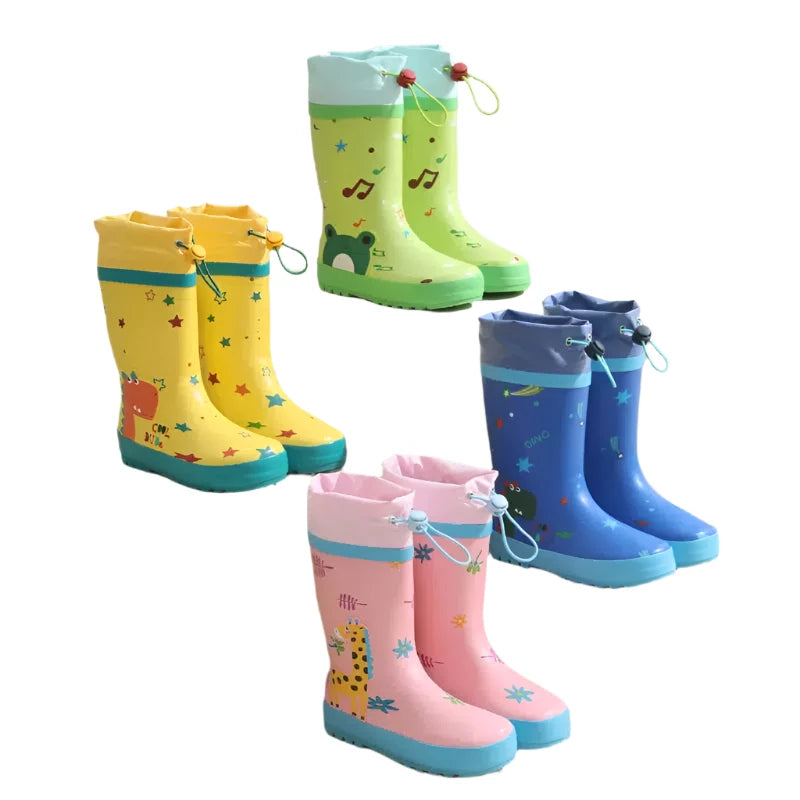 Durable Anti-Slip Rain Boots for Kids Fashionable Cartoon Boots-Shoes-Bennys Beauty World