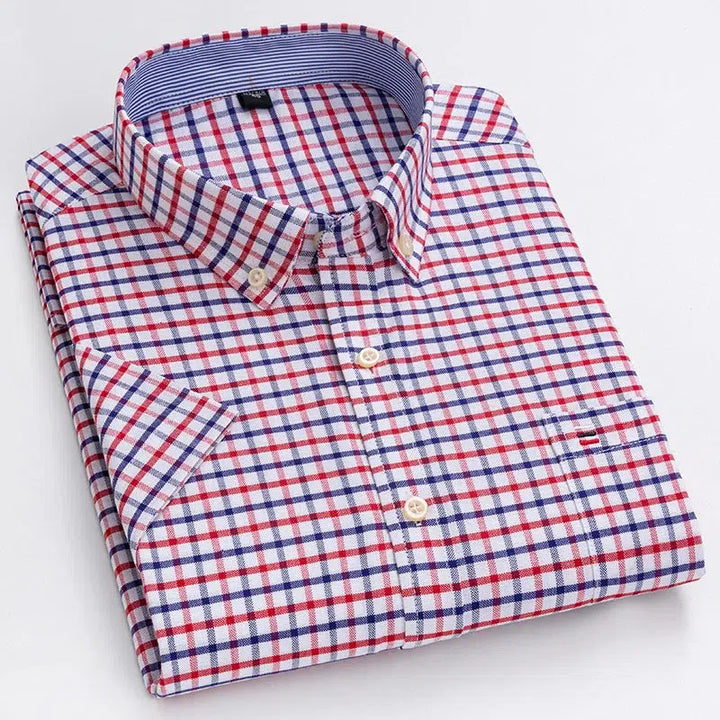 Summer  Cotton Oxford Shirt For Men