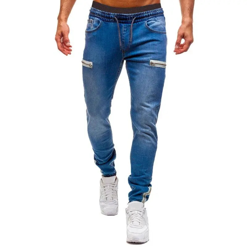 Fashion Casual Slim Skinny Elastic Stretch Long Denim Pencil Pants Streetwear