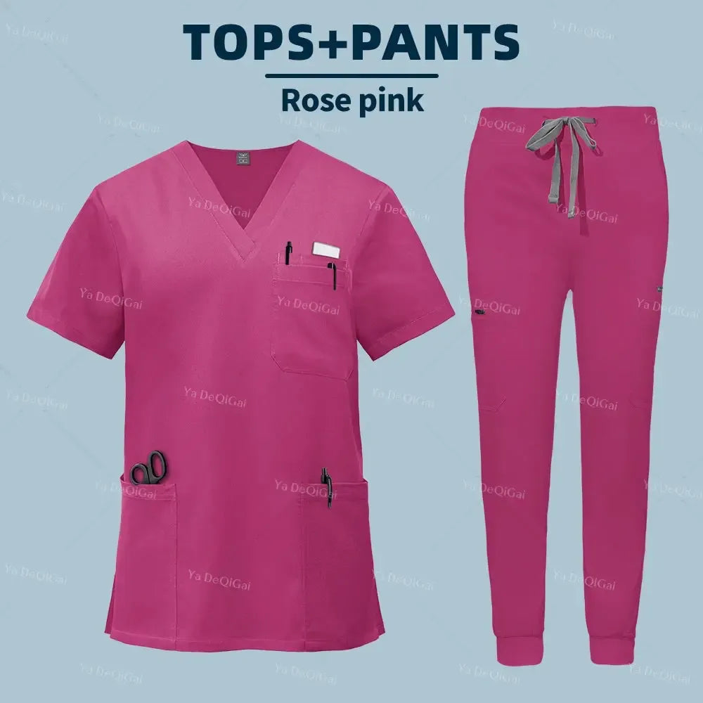 Unisex Medical Scrubs Set – With Pockets-Scrubs-Bennys Beauty World