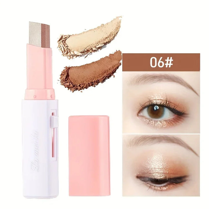 2 in 1 Pearly Highlighter Eyeshadow Stick Glitter Eyeshadow Eyeliner Stick