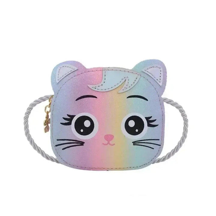 Cute Cat Shoulder Bag for Toddlers – PU Leather Cartoon Crossbody Bag for Girls-Bag-Bennys Beauty World