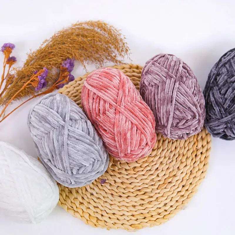 100g Knitting Yarn Velvet Crochet Knitting Cotton Sweater Hat