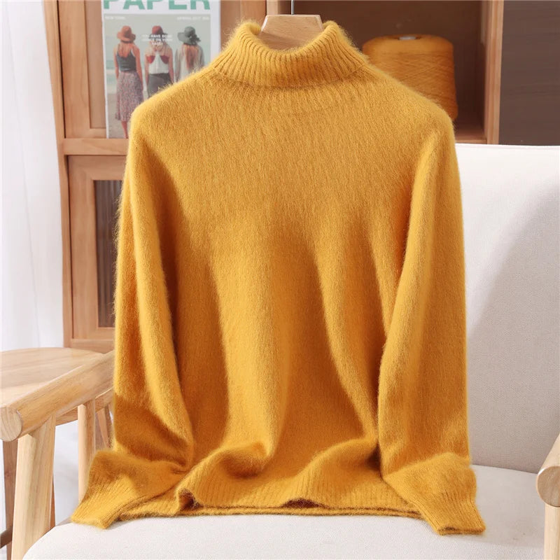 Women’s Cashmere High-Lapel Sweater