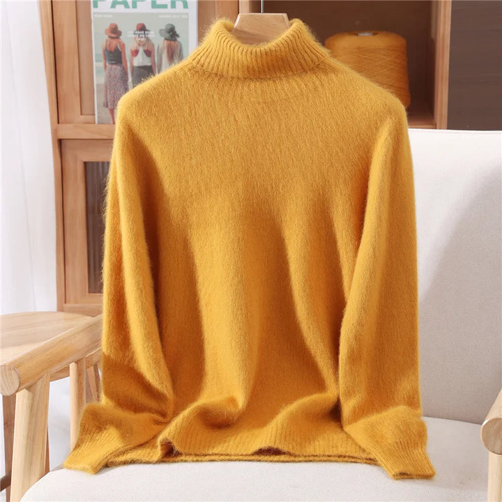 Women’s Cashmere High-Lapel Sweater
