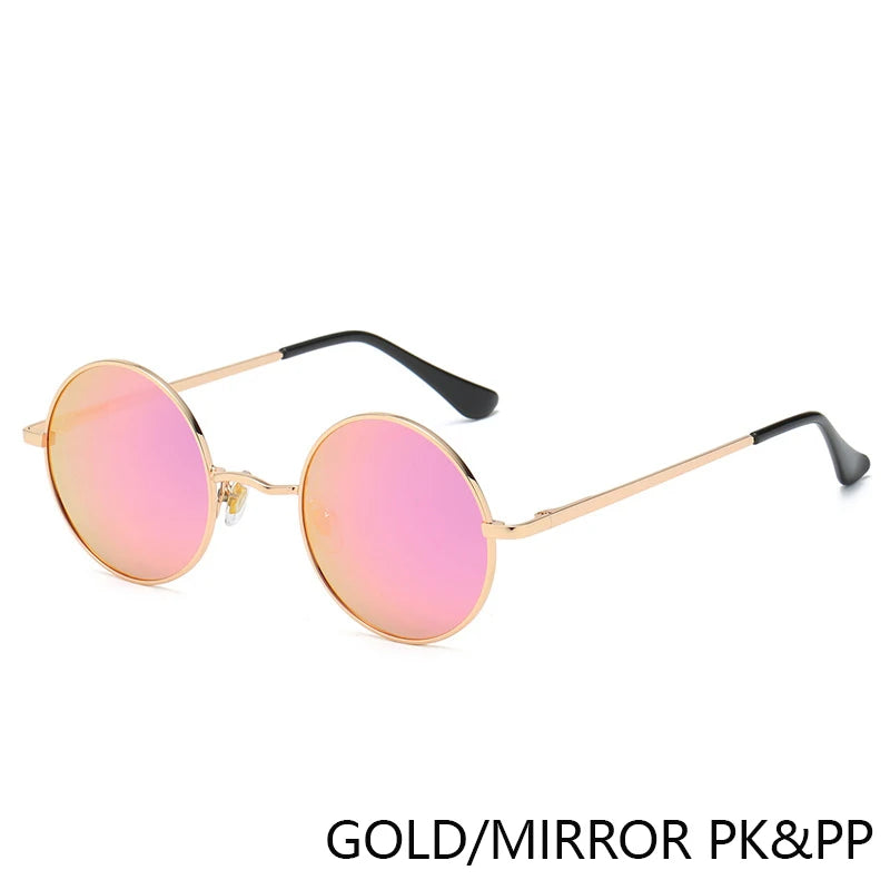Retro Round Polarized Sunglasses | UV400 Metal Frame Unisex