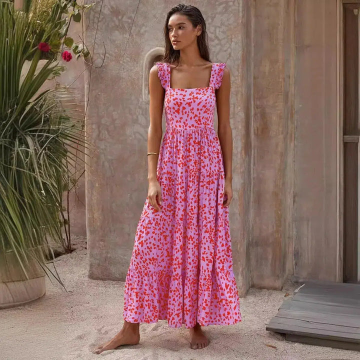 Maxi Floral Print  Dresses For Women