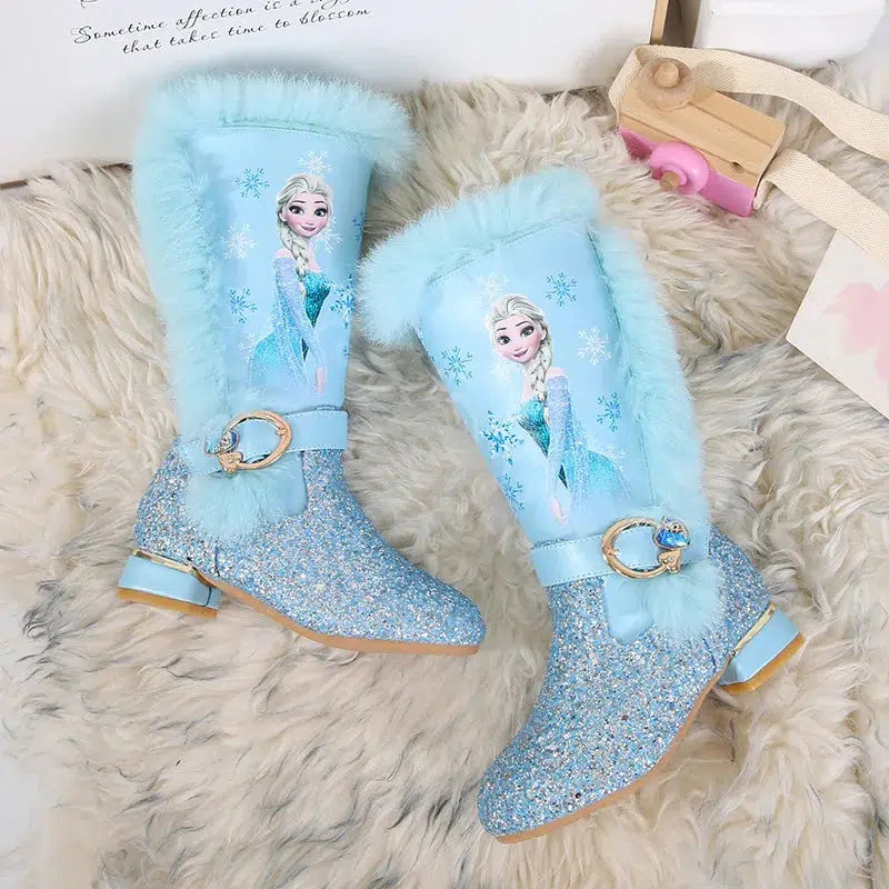 Cartoon Girls High Heel Boots