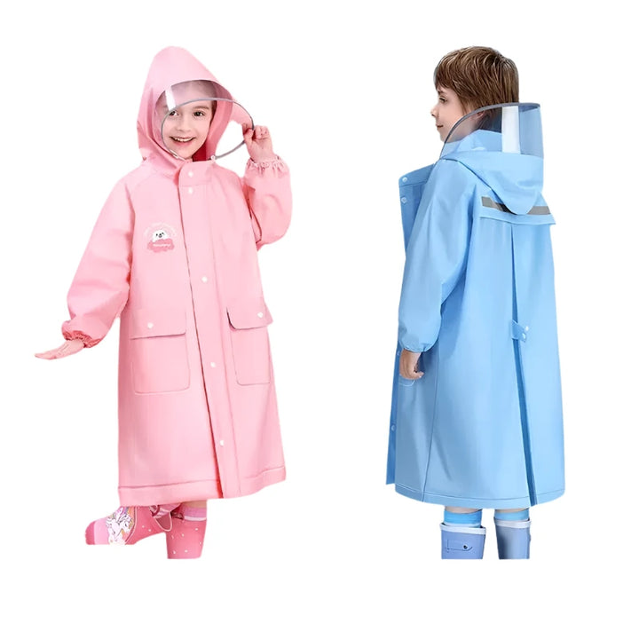 Children's Raincoat EVA Non Disposable Raincoat With Backpack Holder-Suit-Bennys Beauty World