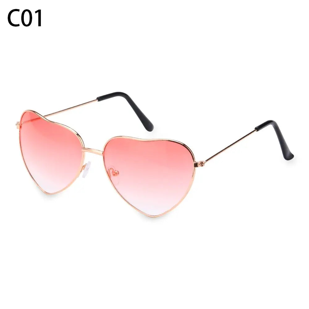 Heart-Shaped Sunglasses for Women | Polarized UV400 Metal Frame