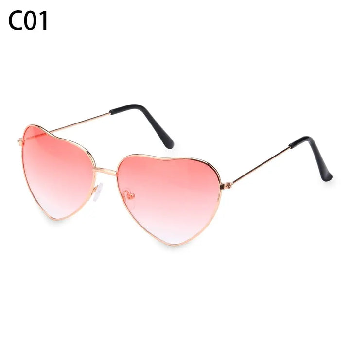 Heart-Shaped Sunglasses for Women | Polarized UV400 Metal Frame