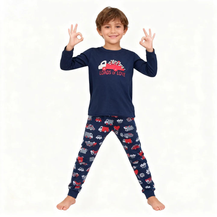 Kids Animal Print Long-Sleeve Pyjama Set | Boys &amp; Girls Sleepwear | Ages 2–7