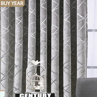 Modern Curtains for Living Dining Room Bedroom Simple European Gray Coffee Beige Striped Curtains Tulle Curtain French Window-Arlik interiors