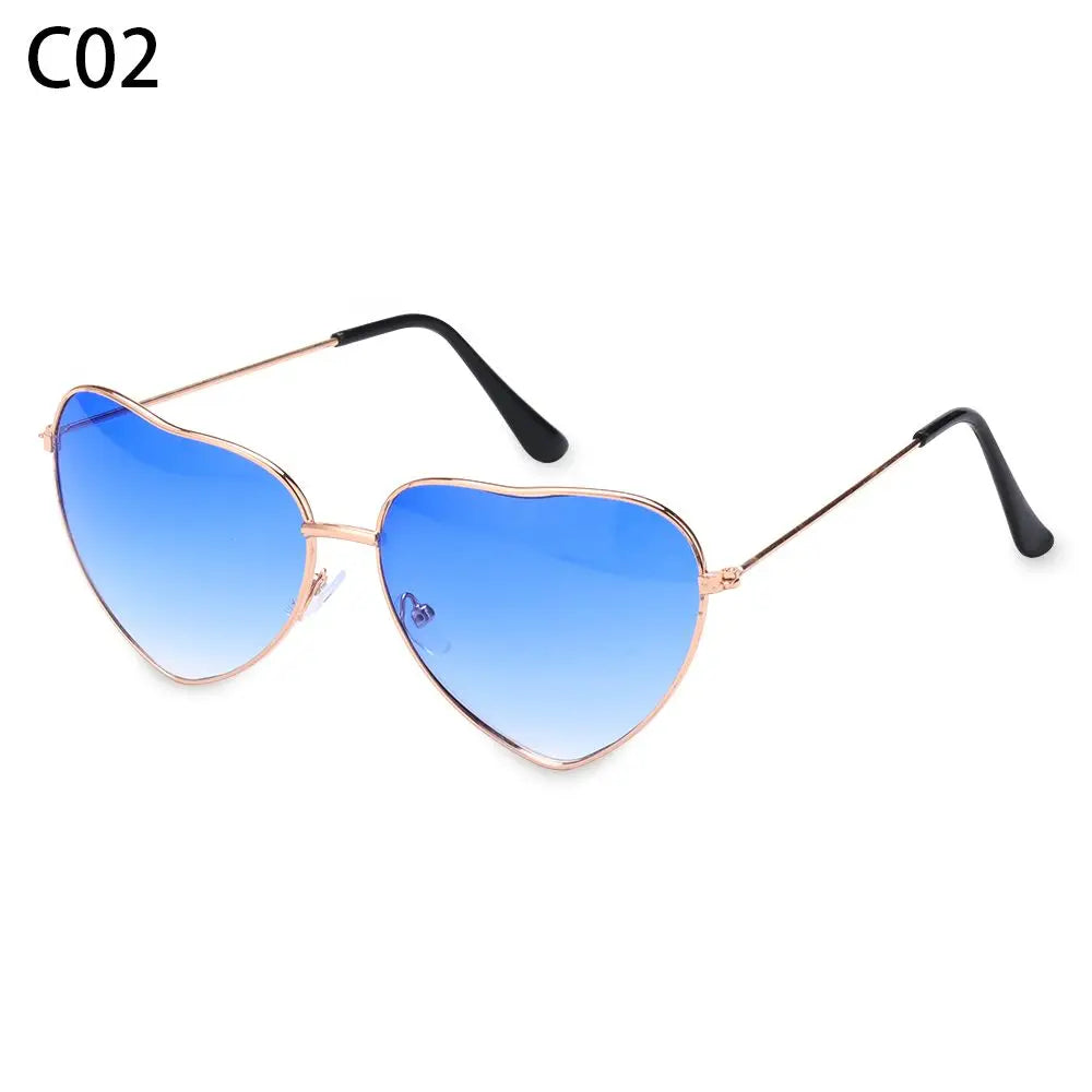 Heart-Shaped Sunglasses for Women | Polarized UV400 Metal Frame