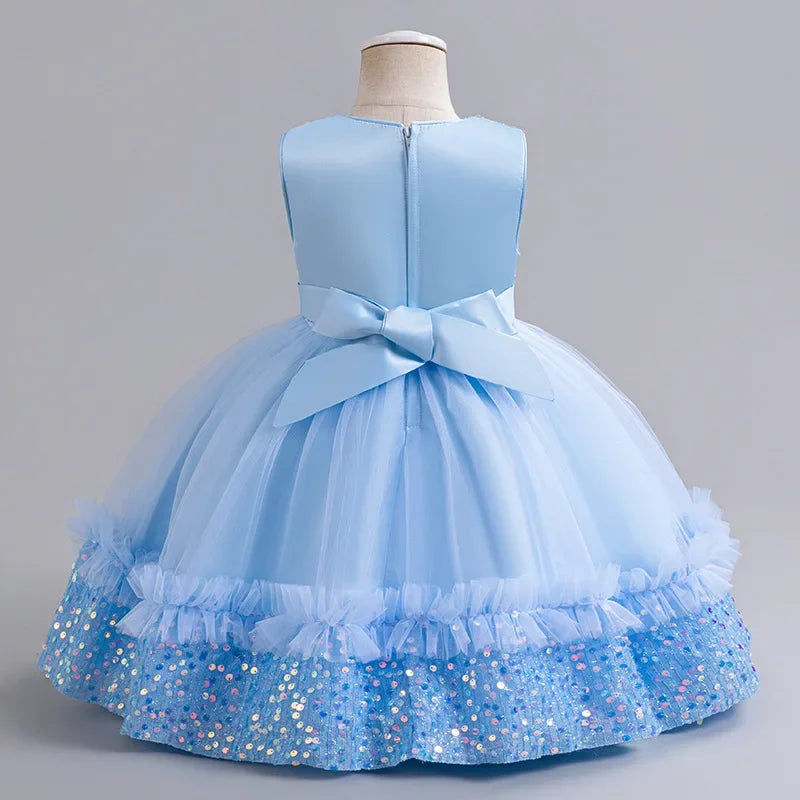 Princess Dresses Sequins Children's Butterfly Mesh Dress