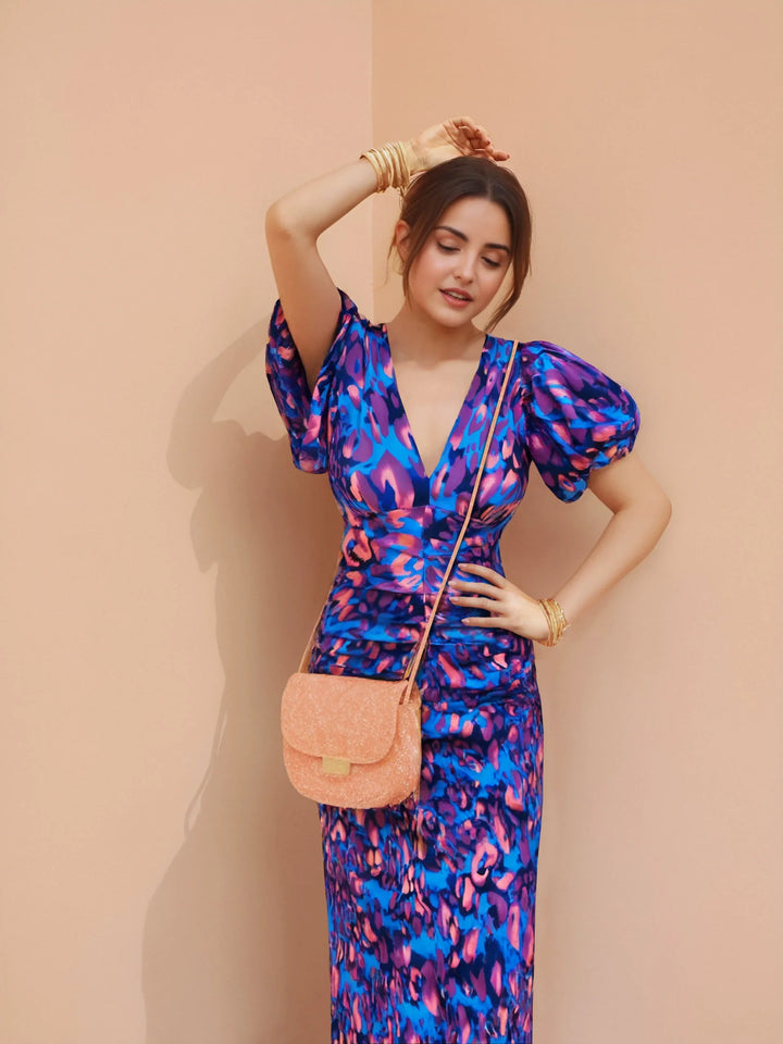 Elegent Deep V Neck Long Dresses For Women-Dresses-Bennys Beauty World