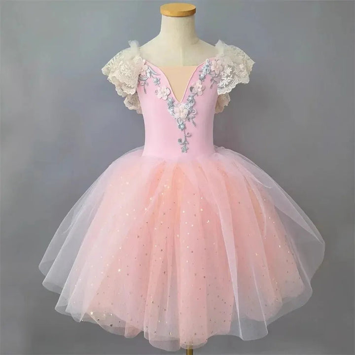 Girls Ballet Tutu Dress – Leotard &amp; Skirt Costume - Bennys Beauty World