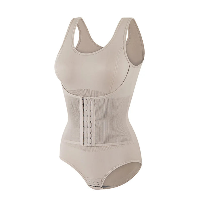 Bodysuit Shapewear With Zipper Belt For Women