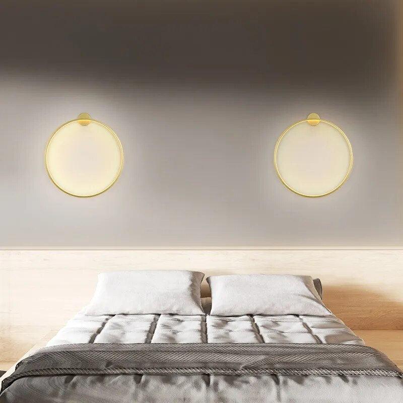 Circle Background Wall Lamps-Arlik interiors