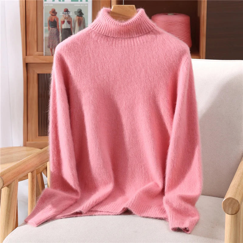 Women’s Cashmere High-Lapel Sweater