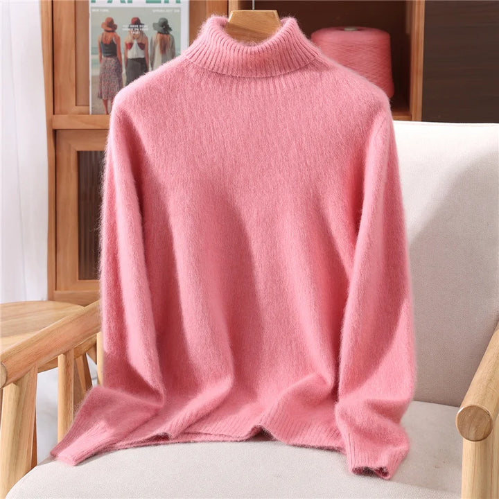 Women’s Cashmere High-Lapel Sweater