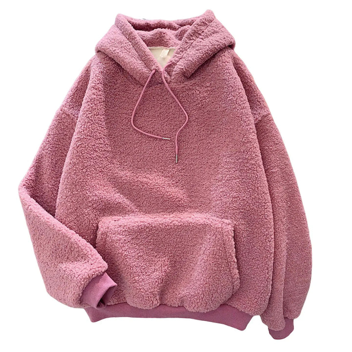 Women's Fleece Flannel Pullover Female Sweatshirt