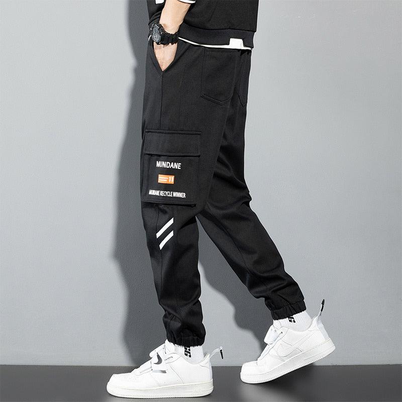 Men's Casual Cotton Loose high waist Fashion Business Pants For