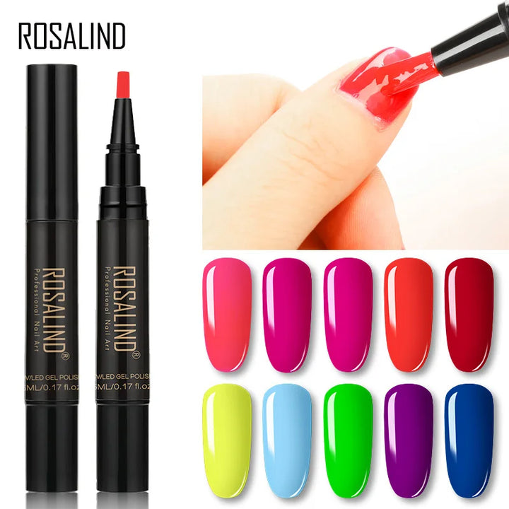 ROSALIND Nail Gel Pen Nail Gel Polish Soak Off UV LED Top Coat