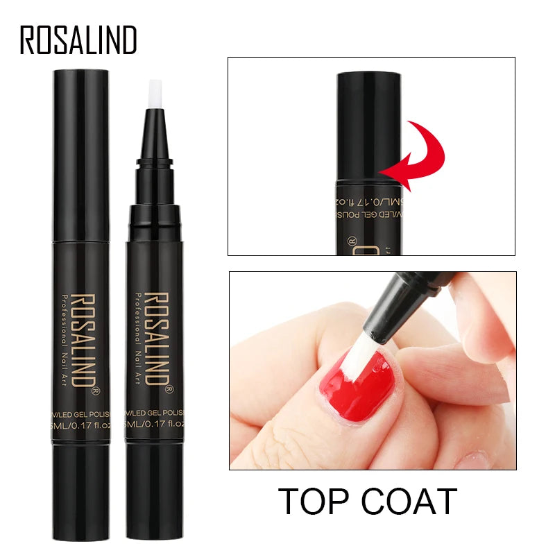 ROSALIND Nail Gel Pen Nail Gel Polish Soak Off UV LED Top Coat