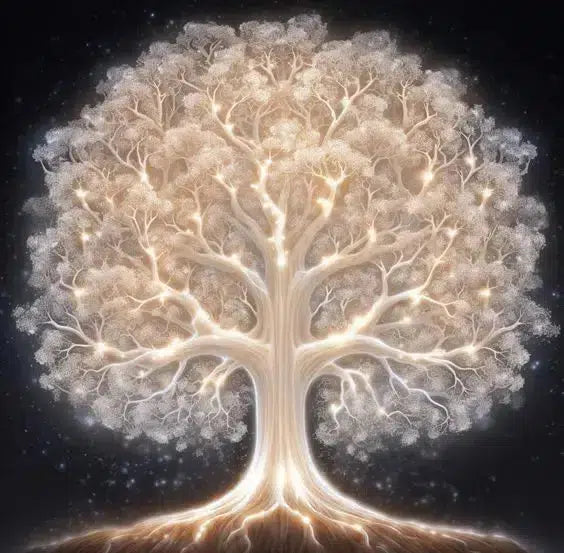 Fantasy White Tree Of Life Poster Prints For Living Room Decor-Art-Arlik interiors