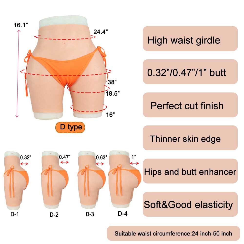 Malytizi Silicone Butt Pads Buttock Enhancer Underwear Removable Hip  Buttock Lifter Silicone Padded Inserts Panties