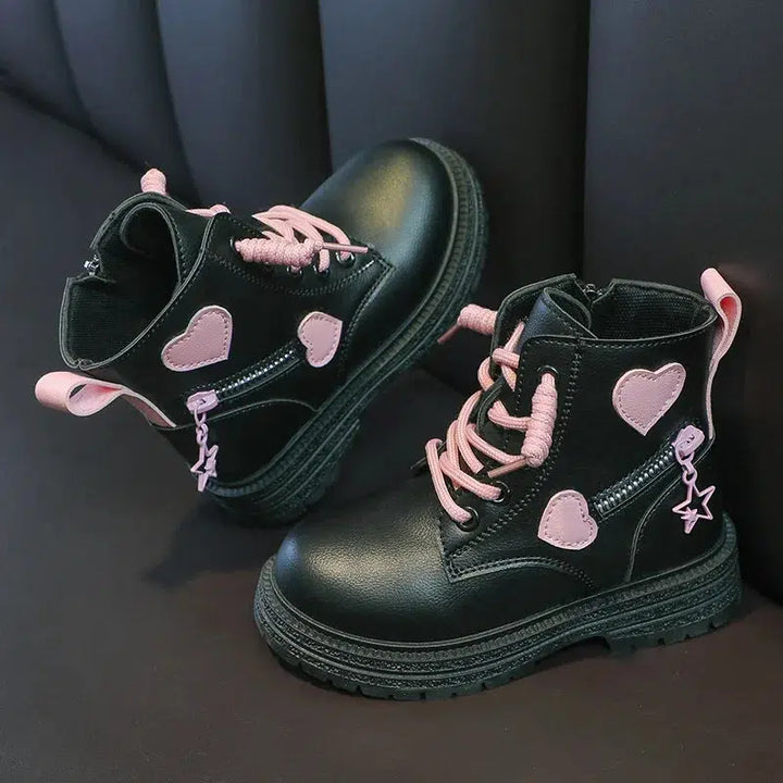 Girls Pink Breathable Princess Casual Short Boots-Shoes-Bennys Beauty World