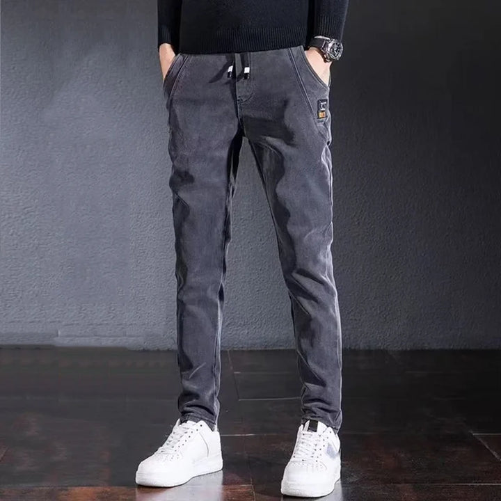 Men's Comfortable Elastic Waist Denim Pants