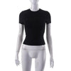 Spring Short Sleeve T-Shirt Womens Solid Simple Casual Crop Tops Tees-Tops-Bennys Beauty World