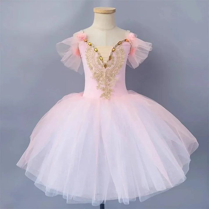 Girls Ballet Tutu Dress – Leotard &amp; Skirt Costume - Bennys Beauty World